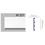 Grand Decor Platte plint CR958 / M227 (148 x 13 mm) polyurethaan, lengte 2 m