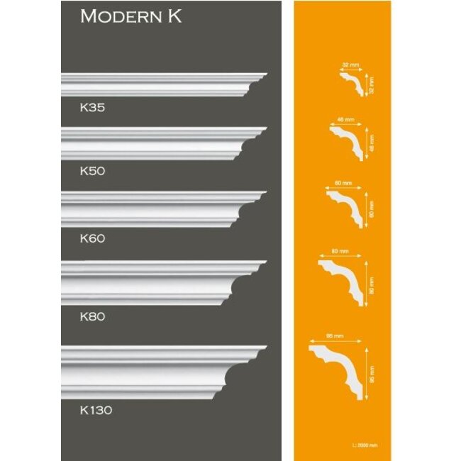 Homestar K50 (46 x 46 mm), lengte 2 m