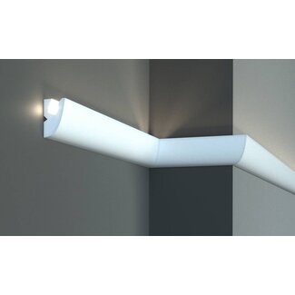 Tesori KD303 (65x40 mm), lengte 1,15 m, LED sierlijst voor indirecte verlichting XPS