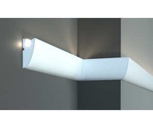 Tesori LED sierlijst voor indirecte verlichting XPS, KD303 (65x40 mm), lengte 1,15 m - Sierlijsten en Ornamenten Webshop Luteijn