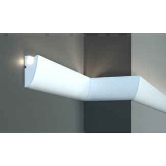 Tesori KD304 (95x45 mm), lengte 1,15 m, LED sierlijst voor indirecte verlichting XPS