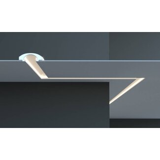 Tesori KD112 (165 x 60 mm), lengte 1,15 m, LED sierlijst voor indirecte verlichting XPS