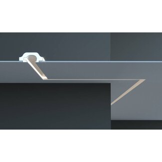 Tesori KD119 (165 x 70 mm), lengte 1,15 m, LED sierlijst voor indirecte verlichting XPS
