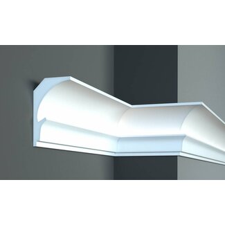 Tesori KD202 (150 x 90 mm), lengte 1,15 m, LED sierlijst voor indirecte verlichting XPS