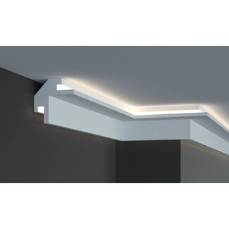 Tesori KD203 (95 x 95 mm), lengte 1,15 m, LED sierlijst voor indirecte verlichting XPS