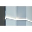 Tesori LED sierlijst voor indirecte verlichting XPS, KD405 (180 x 35 mm), lengte 1,15 m - Verzonken / Semi-Verzonken