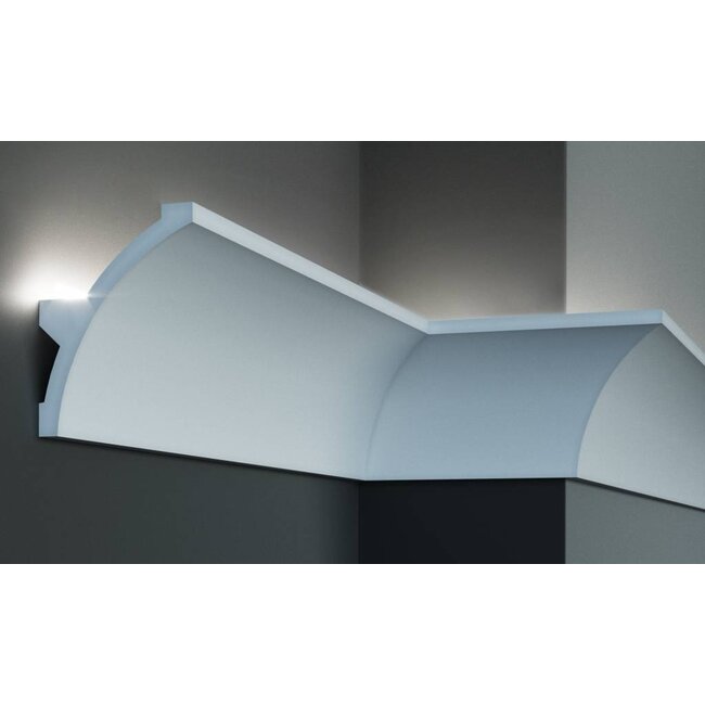 Grand Decor Polyurethaan - LED sierlijst voor indirecte verlichting, KF708 (140 x 106 mm), lengte 2 m