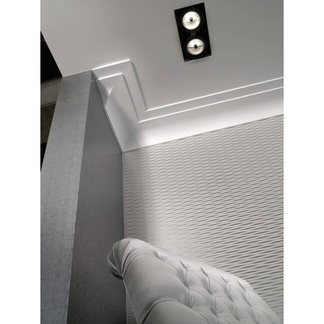 NMC Arstyl AD22, profiel voor indirecte verlichting - plafondlijst (100 x 225 mm), lengte 2 m