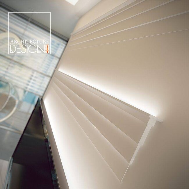NMC Arstyl AD21, profiel voor indirecte verlichting - plafondlijst  (255 x 60 mm), lengte 2 m