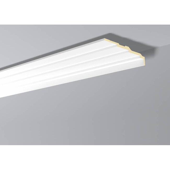 NMC Arstyl AD21, profiel voor indirecte verlichting - plafondlijst  (255 x 60 mm), lengte 2 m