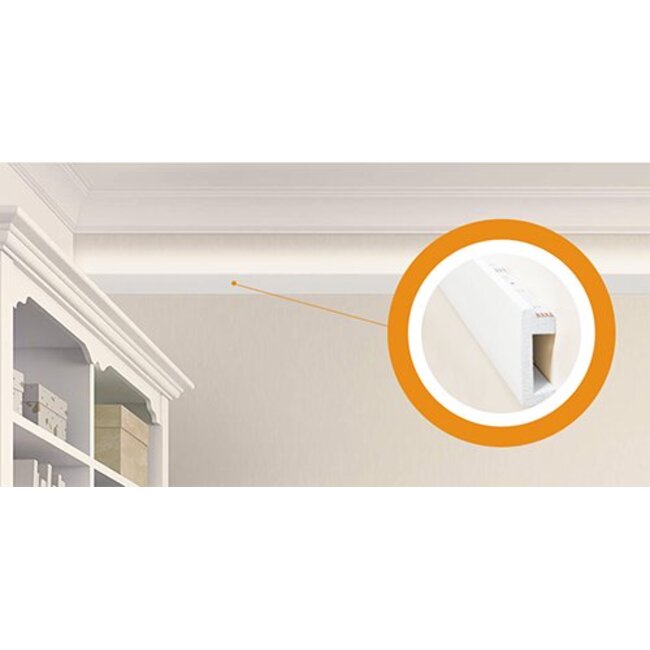 Homestar Plint CU (60 x 20 mm), lengte 2 m