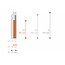 NMC Wallstyl CF3 Overzetplint (120 x 22 mm), lengte 2 m