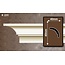 Grand Decor Kroonlijst  P922 / K231  (40 x 40 mm), polyurethaan, lengte 2 m