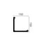 NMC Arstyl L1, profiel voor directe verlichting (150 x 150 mm), lengte 2 m