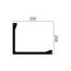 NMC Arstyl L2, profiel voor directe verlichting  (200 x 250 mm), lengte 2 m