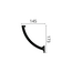 NMC Arstyl L3, profiel voor indirecte verlichting (175 x 145 mm), lengte 2 m