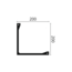 NMC Arstyl L5, profiel voor directe verlichting (200 x 200 mm), lengte 2 m