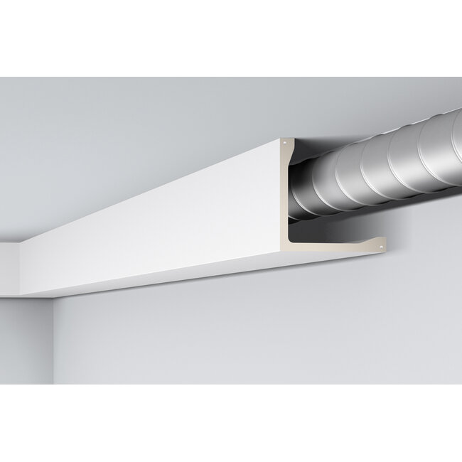 NMC Arstyl L5, profiel voor directe verlichting (200 x 200 mm), lengte 2 m