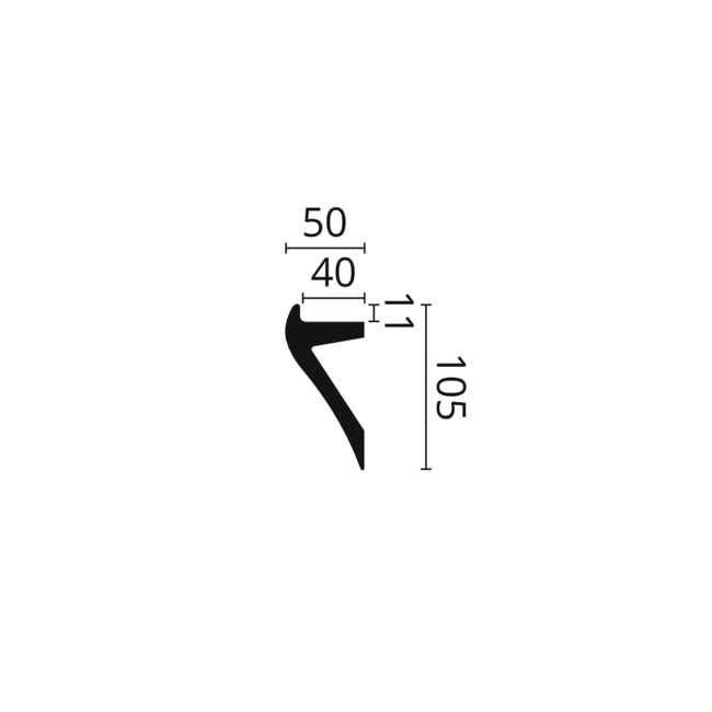 NMC Arstyl  IL2 (105 x 50 mm), lengte 2 m