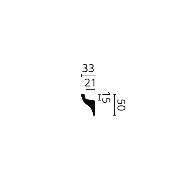 NMC  Wallstyl IL3 (50 x 32,5 mm), HDPS,  lengte 2 m