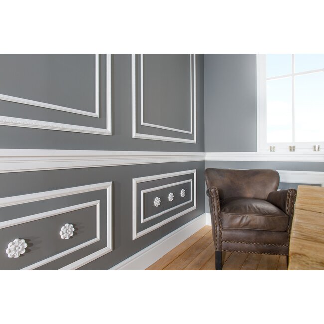 NMC Wallstyl WL4 (100 x 40 mm), lengte 2 m (NMC Sierlijst Arrigo)