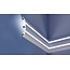 Grand Decor Polyurethaan - LED sierlijst voor indirecte verlichting, KF502 (75 x 36 mm), lengte 2 m