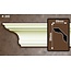 Grand Decor Plafondlijst P908 / K205 (59 x 59 mm), polyurethaan, lengte 2 m