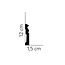Lijst & Ornament Plint MD095 (120 x 15 mm), lengte 2 m
