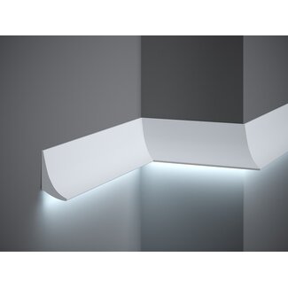 Lijst & Ornament Plint QL006 LED (70 x 42 mm), lengte 2 m