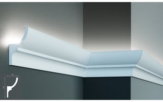 Grand Decor KF712 (100 x 55 mm), lengte 2 m, PU - LED sierlijst voor indirecte verlichting