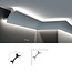 Grand Decor Polyurethaan - LED sierlijst voor indirecte verlichting, KF703 (90 x 90 mm), lengte 2 m