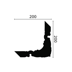 NMC Z101 hoekbochten (200 x 200 mm), set (4 hoeken)