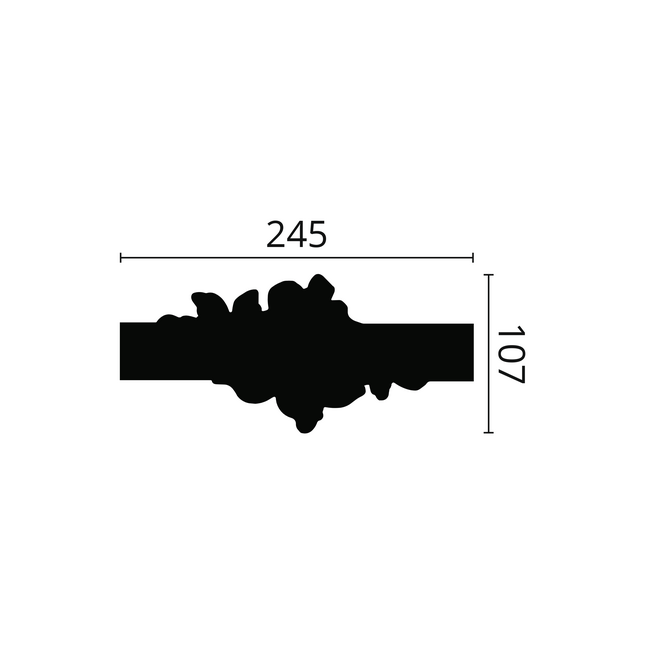 NMC Z104 sierstukjes (245 x 107 mm), set (= 2 stuks)