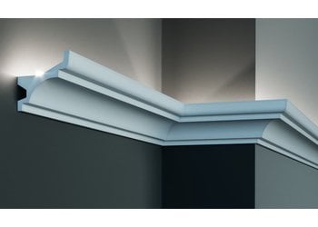 Grand Decor Polyurethaan - LED sierlijst voor indirecte verlichting, KF716 (79 x 80 mm), lengte 2 m
