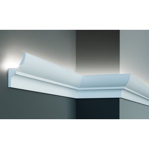 Grand Decor Polyurethaan - LED sierlijst voor indirecte verlichting, KF712 (100 x 55 mm), lengte 2 m