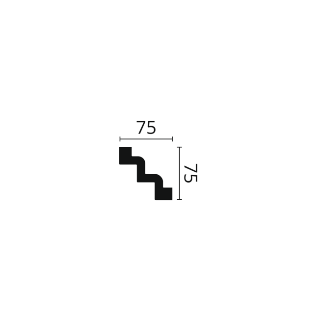 NMC Arstyl Z52 (75 x 75 mm), lengte 2 m
