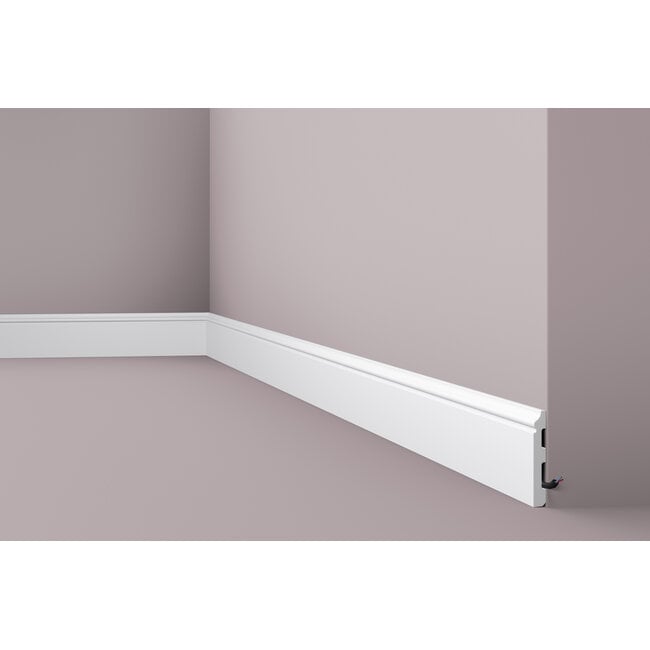 NMC Wallstyl / Floorstyl FL1 (80 x 12 mm), lengte 2 m (NMC Plint Orso)