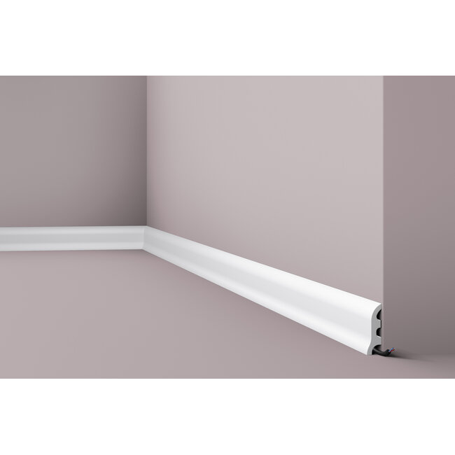 NMC Wallstyl / Floorstyl FL3 (55 x 17 mm), lengte 2 m (NMC Plint Carlo)