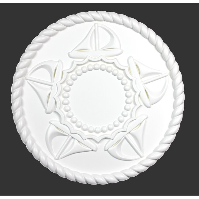 Grand Decor Rozet REGATTA SAILBOATS diameter 46,0 cm babykamer / kinderkamer