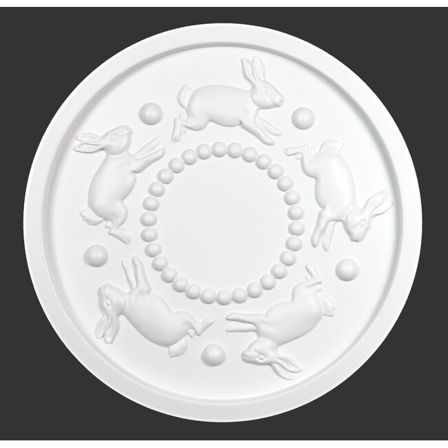 Grand Decor Rozet SPIRALING BUNNIES diameter 46,0 cm babykamer / kinderkamer