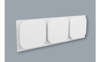 NMC 3D Wallpanel Icon (1135 x 380 x 45 mm) - 3 Wandpanelen