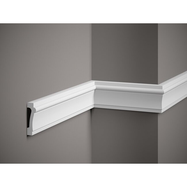 Lijst & Ornament Plint MD007 (73 x 23 mm), lengte 2 m