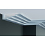 Grand Decor Steps Kroonlijst P886 (190 x 50 mm), polyurethaan, lengte 2 m