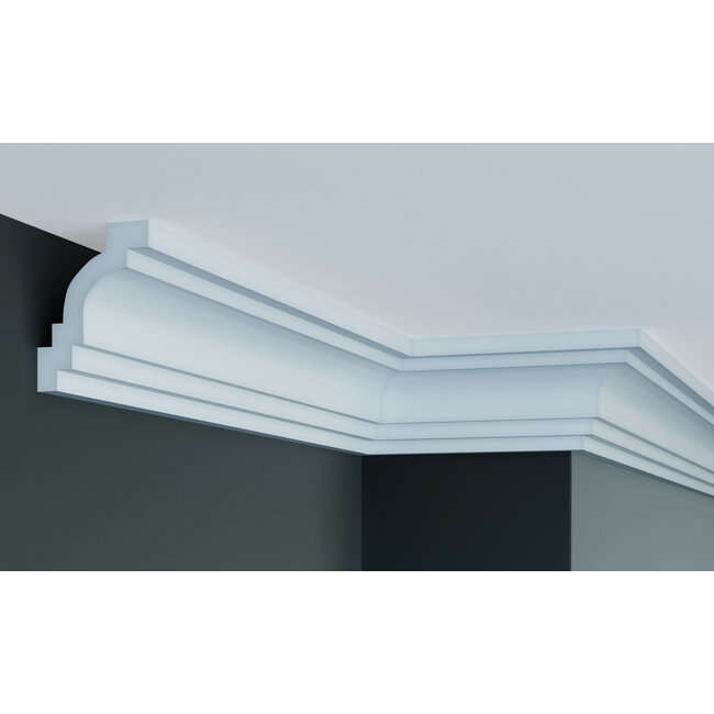 Grand Decor Kroonlijst P928 / K237 (102 x 76 mm), polyurethaan, lengte 2 m