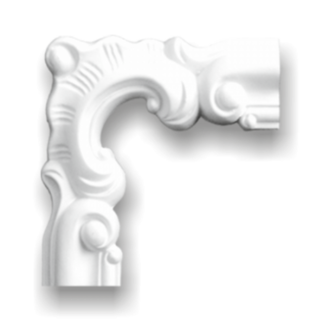 Grand Decor M201-1 hoekbochten (130 x 130 mm), polyurethaan, set (4 hoeken)