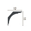 Grand Decor Kroonlijst P907 / K204 (110 x 120 mm), polyurethaan, lengte 2 m