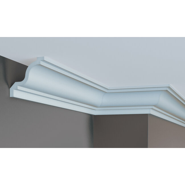 Grand Decor Kroonlijst P855 (91 x 91 mm), polyurethaan, lengte 2 m