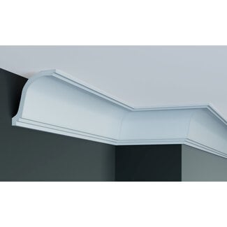 Grand Decor Kroonlijst P910 (105 x 87 mm), polyurethaan, lengte 2 m