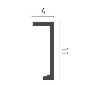 Grand Decor Kroonlijst voor gordijnen – kooflijst voor een nette plafondafwerking