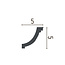 Grand Decor Plafondlijst P920 / K229 (50 x 50 mm), polyurethaan, lengte 2 m